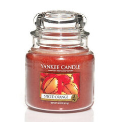 Yankee Candle Original средняя свеча Spiced Orange цена и информация | Подсвечники, свечи | pigu.lt