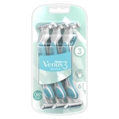 Vienkartiniai skustuvai moterims Gillette Venus 3 Sensitive, 6vnt. kaina ir informacija | Skutimosi priemonės ir kosmetika | pigu.lt