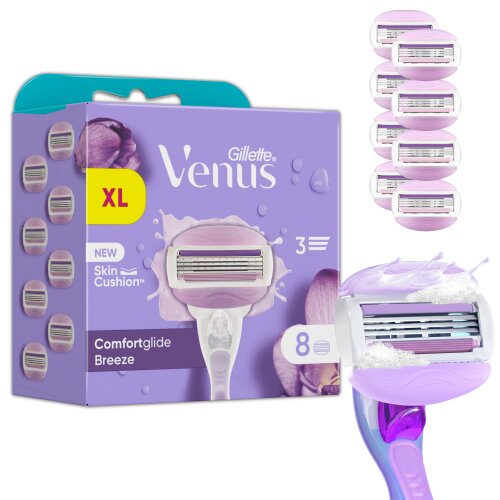 Skustuvo galvutės moterims Gillette Venus Breeze, 8 vnt. цена и информация | Skutimosi priemonės ir kosmetika | pigu.lt