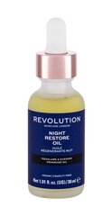 Масло для лица Revolution Skincare Night Restore Oil, 30 мл цена и информация | Сыворотки для лица, масла | pigu.lt