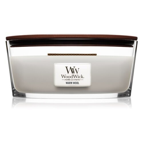 WoodWick kvapioji žvakė Warm Wool Warm candle, 453.6g цена и информация | Žvakės, Žvakidės | pigu.lt