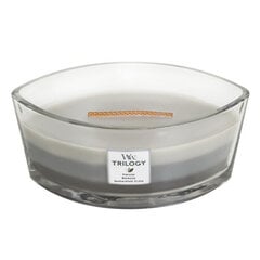 Ароматическая свеча WoodWick Warm Woods Trilogy Ship - Warm Candle, 453.6 г цена и информация | Подсвечники, свечи | pigu.lt