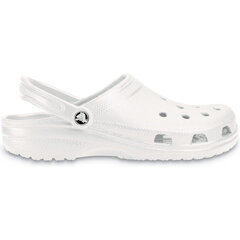 Crocs moteriški batai Classic 10001-100, balti kaina ir informacija | Šlepetės moterims | pigu.lt