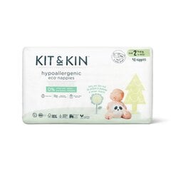 Ekologiškos sauskelnės Kit & Kin 2 (5-8 kg), 40 vnt. kaina ir informacija | Sauskelnės | pigu.lt