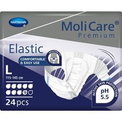 Sauskelnės MoliCare Premium Elastic 9L, 24 vnt. kaina ir informacija | Sauskelnės, įklotai, paklotai suaugusiems | pigu.lt