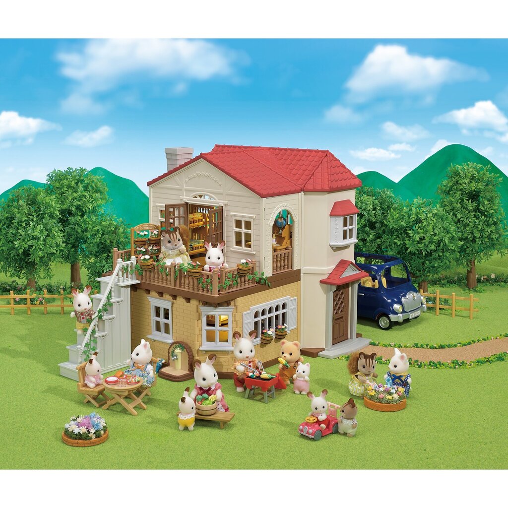 Городской дом с красной крышей Sylvanian Families цена | pigu.lt