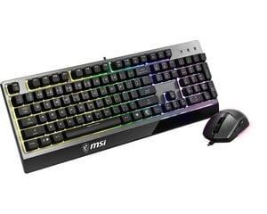 Игровая клавиатура MSI Vigor Gk30 Combo, черная цена и информация | Клавиатуры | pigu.lt