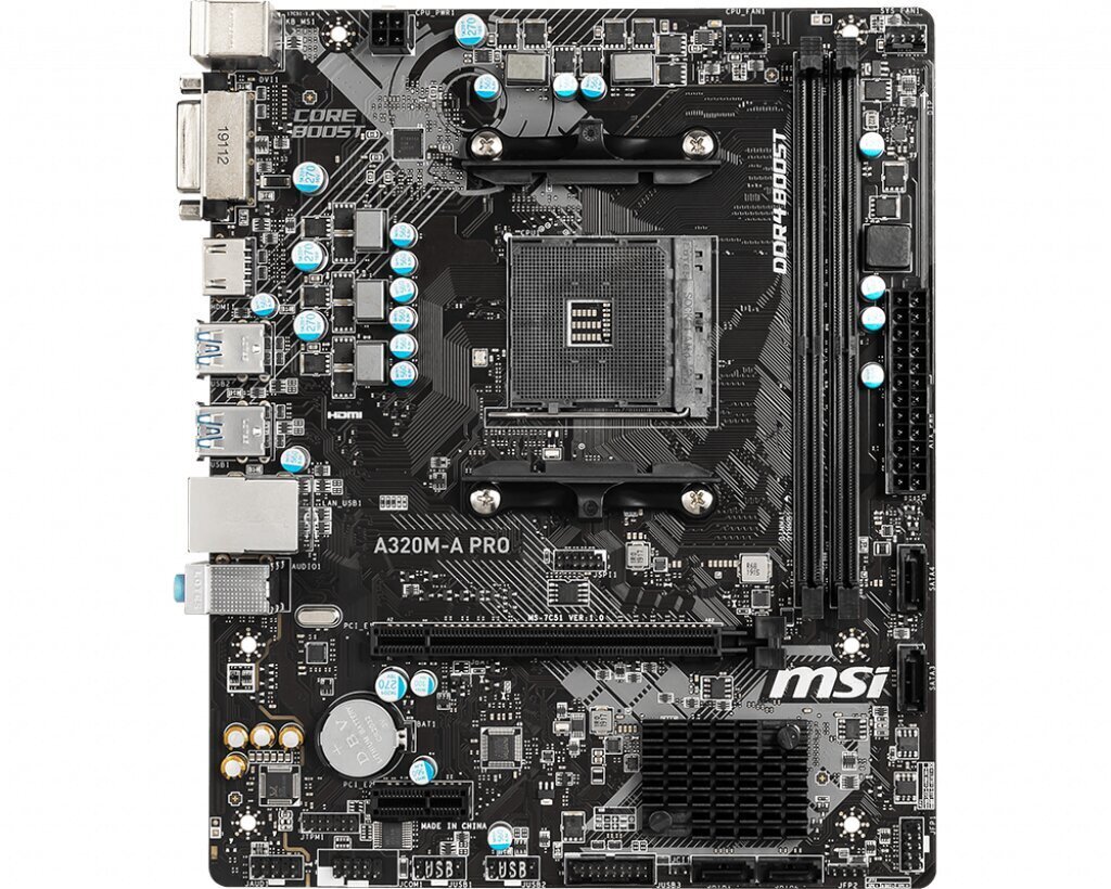 MSI A320M-A Pro kaina ir informacija | Pagrindinės plokštės | pigu.lt