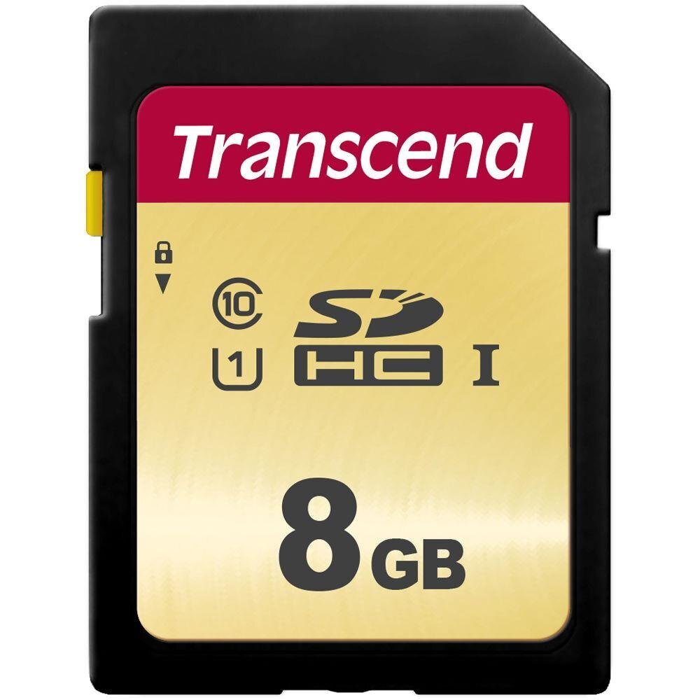 Transcend TS8GSDC500S MicroSDHC 8GB kaina ir informacija | Atminties kortelės telefonams | pigu.lt