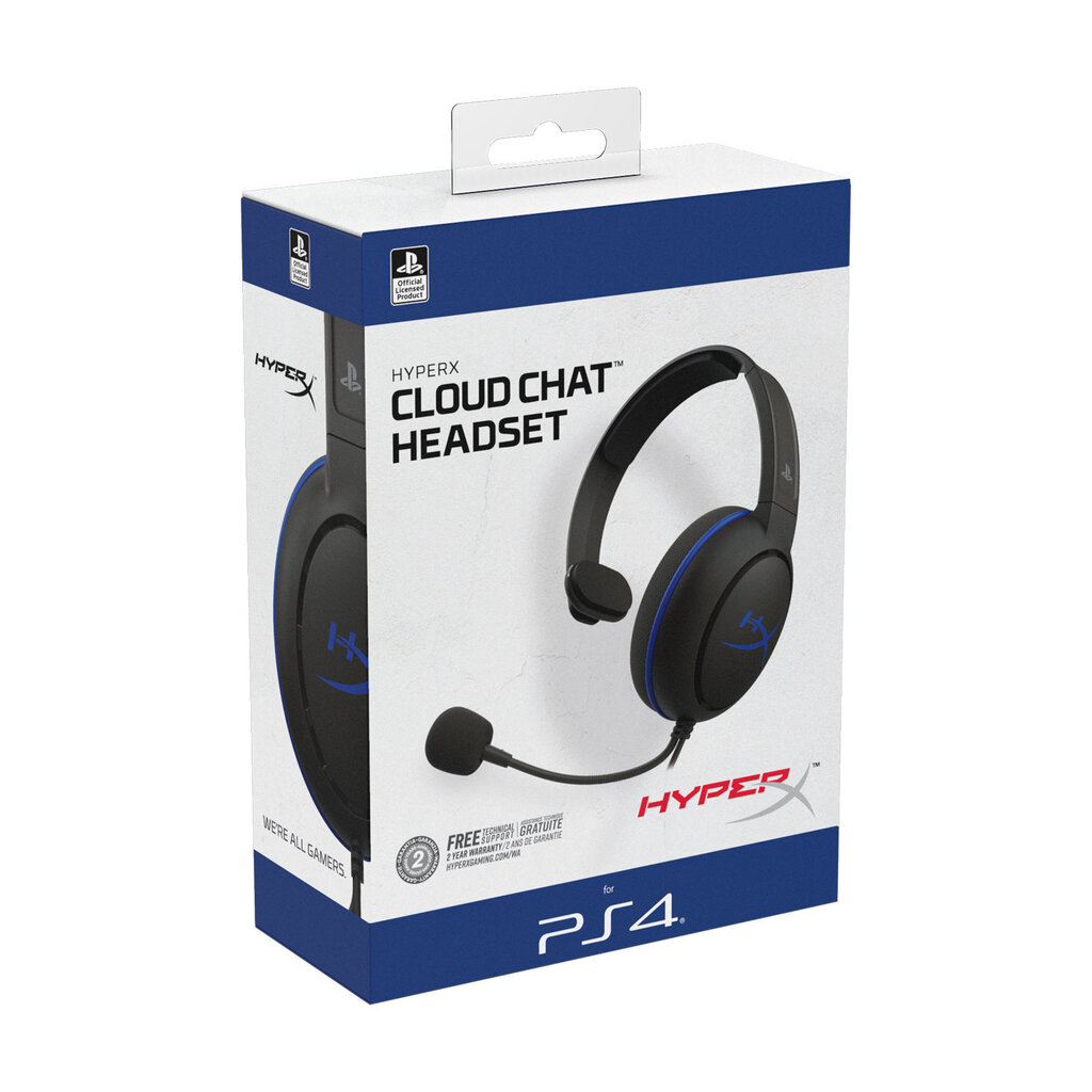 HyperX Cloud Chat PS4 HX-HSCCHS-BK/EM kaina ir informacija | Ausinės | pigu.lt