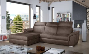 Мягкий угловой диван Trevisco, коричневый цена и информация | Угловые диваны | pigu.lt
