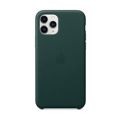 Apple iPhone 11 Pro Leather Cover Forest Green цена и информация | Чехлы для телефонов | pigu.lt