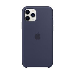 Apple iPhone 11 Pro Silicone Cover Midnight Blue kaina ir informacija | Telefono dėklai | pigu.lt