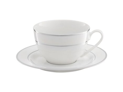 Ambition kavos servizas Aura Silver, 12 dalių kaina ir informacija | Taurės, puodeliai, ąsočiai | pigu.lt