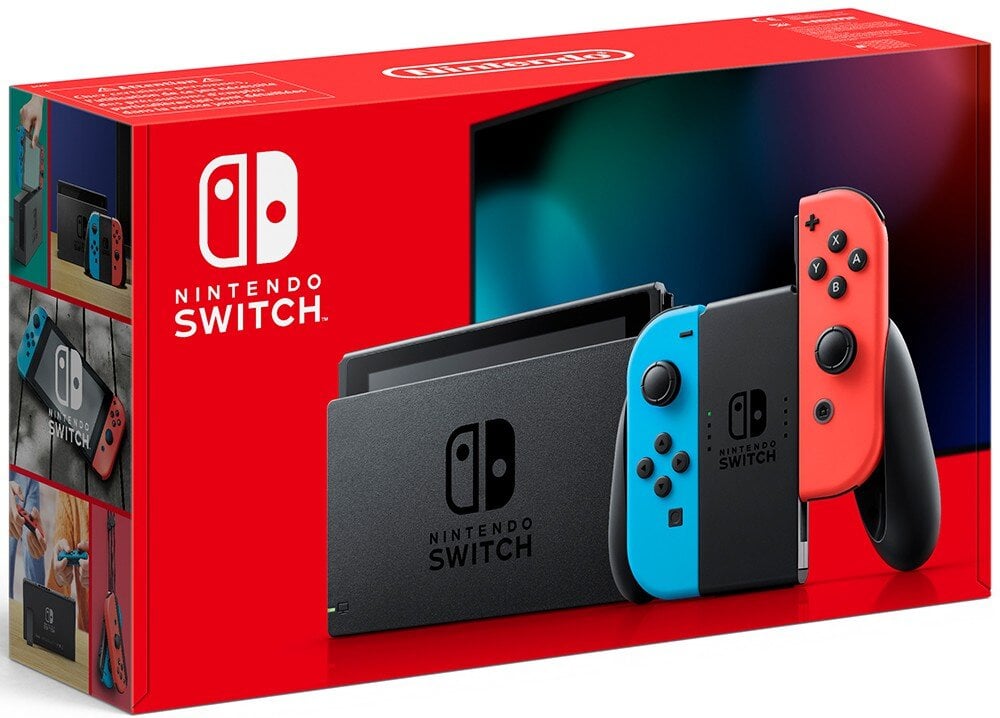 Nintendo Switch V2, 32GB, Mėlyna/Raudona (2019)