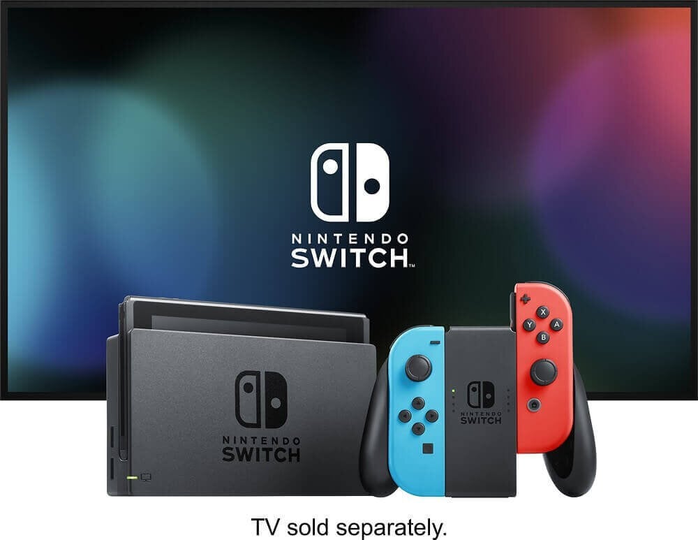 Nintendo Switch V2, 32GB, Mėlyna/Raudona (2019) цена и информация | Žaidimų konsolės | pigu.lt