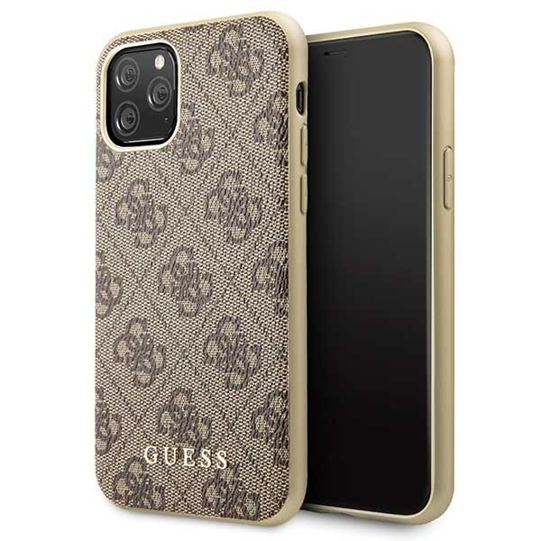 Telefono dėklas Guess GUHCN58G4GB Apple iPhone 11 Pro brown hard case 4G Collection цена и информация | Telefono dėklai | pigu.lt