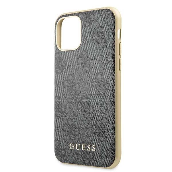 Telefono dėklas Guess GUHCN58G4GG iPhone 11 Pro grey hard case 4G Collection kaina ir informacija | Telefono dėklai | pigu.lt