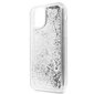 Telefono dėklas Guess GUHCN58GLHFLSI iPhone 11 Pro silver hard case Glitter Hearts kaina ir informacija | Telefono dėklai | pigu.lt