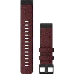 Garmin QuickFit Heathered Red Nylon Band kaina ir informacija | Išmaniųjų laikrodžių ir apyrankių priedai | pigu.lt