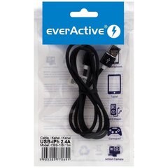 EverActive CBS-1IB, USB-A/Lightning, 1 м цена и информация | Кабели и провода | pigu.lt