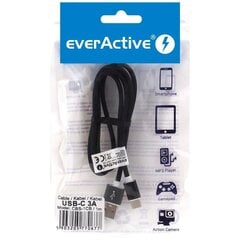 Кабель USB EverActive USB-A - USB-C 1 м (CBS-1CB) цена и информация | Кабели и провода | pigu.lt