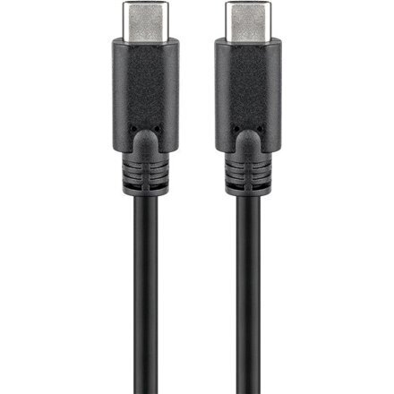 Krovimo laidas Goobay 38873 USB-C-USB-C, 1M, 5A, 3.2 GEN, Juodas цена и информация | Laidai telefonams | pigu.lt