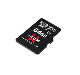 GoodRam microSDXC 64GB (+ SD adapteris) kaina ir informacija | Atminties kortelės fotoaparatams, kameroms | pigu.lt