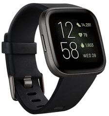 Умные часы Fitbit Versa 2 (NFC), Black/Carbon Aluminium цена и информация | Fitbit Умные часы и браслеты | pigu.lt