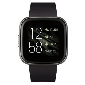 Fitbit Versa 2 Black/Carbon kaina ir informacija | Išmanieji laikrodžiai (smartwatch) | pigu.lt