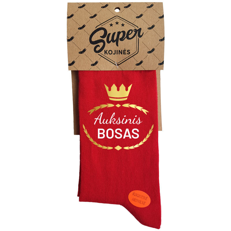 Kojinės "Auksinis bosas" kaina ir informacija | Originalios kojinės | pigu.lt