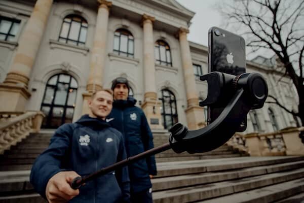 Asmenukių lazda Evelatus ETS01, black kaina ir informacija | Asmenukių lazdos (selfie sticks) | pigu.lt