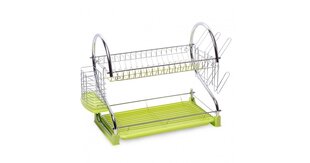 Зеленая сушилка для посуды KAMILLE 0762A цена и информация | Кухонная утварь | pigu.lt
