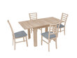 Valgomojo stalas BRW Simple, ąžuolo spalvos цена и информация | Virtuvės ir valgomojo stalai, staliukai | pigu.lt