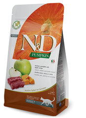 Farmina N&D Pumpkin сухой корм для кошек с олениной и яблоками, 5 кг цена и информация | Сухой корм для кошек | pigu.lt
