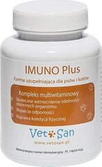 Vetosan Imuno Plus vitaminų kompleksas šunims ir katėms, 60 tablečių kaina ir informacija | Vitaminai, papildai, antiparazitinės priemonės šunims | pigu.lt