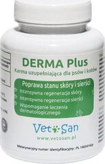 Vetosan Derma Plus vitaminų kompleksas šunims ir katėms, 60 tablečių kaina ir informacija | Vitaminai, papildai, antiparazitinės priemonės šunims | pigu.lt