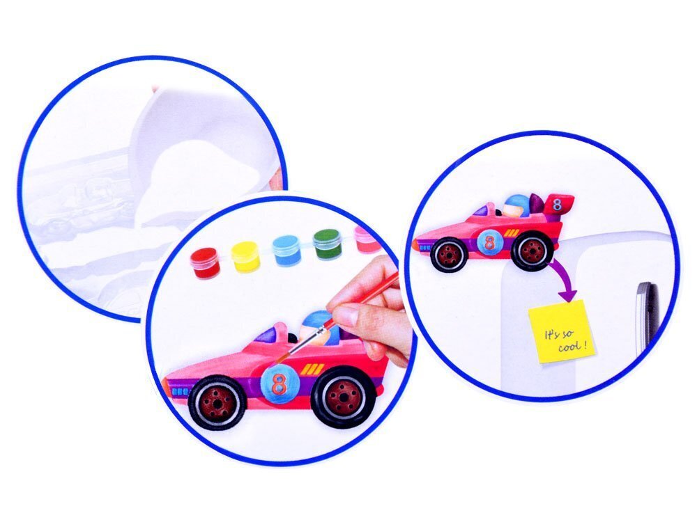 Kūrybinis magnetukų rinkinys "Automobiliai" kaina ir informacija | Lavinamieji žaislai | pigu.lt