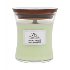 WoodWick ароматическая свеча Fig Leaf & Tuberose, 85 г цена и информация | Подсвечники, свечи | pigu.lt