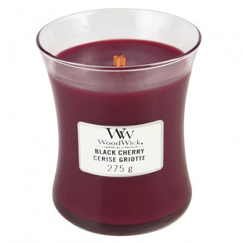 WoodWick kvapioji žvakė Black Cherry, 275 g цена и информация | Žvakės, Žvakidės | pigu.lt