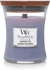 WoodWick ароматическая свеча Lavender Spa Vase Scented Candle, 275.0 гр цена и информация | Подсвечники, свечи | pigu.lt