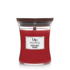 WoodWick ароматическая свеча Pomegranate, 275 г цена и информация | Подсвечники, свечи | pigu.lt