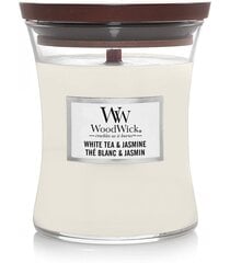 WoodWick kvapioji žvakė White Tea & Jasmine, 275 g kaina ir informacija | Žvakės, Žvakidės | pigu.lt