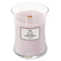 WoodWick kvapioji žvakė Scented Wild Violet, 275 g kaina ir informacija | Žvakės, Žvakidės | pigu.lt