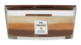 WoodWick kvapioji žvakė Trilogy Cafe Sweets 453,6 g kaina ir informacija | Žvakės, Žvakidės | pigu.lt