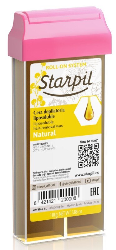 Depiliacinis vaškas Starpil Roll-on Natural 110 g kaina ir informacija | Depiliacijos priemonės | pigu.lt