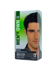 Краскa для волос для мужчин Hennaplus MEN‘s OWN цвет black,  40 мл цена и информация | Краска для волос | pigu.lt
