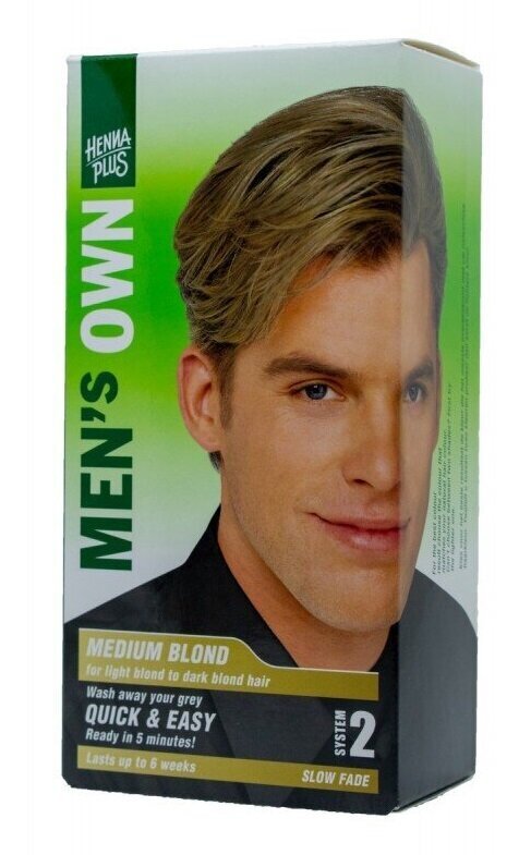 Plaukų dažai vyrams Hennaplus Men‘s own spalva medium blond, 40ml kaina ir informacija | Plaukų dažai | pigu.lt