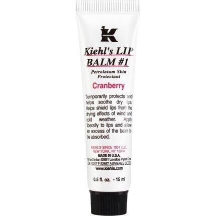 Apsauginis lūpų balzamas Kiehl's Cranberry 15 ml kaina ir informacija | Lūpų dažai, blizgiai, balzamai, vazelinai | pigu.lt