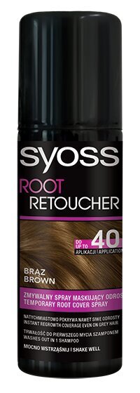 Purškiami dažai plaukų šaknims Syoss Root Retoucher Brown, 120 ml цена и информация | Plaukų dažai | pigu.lt